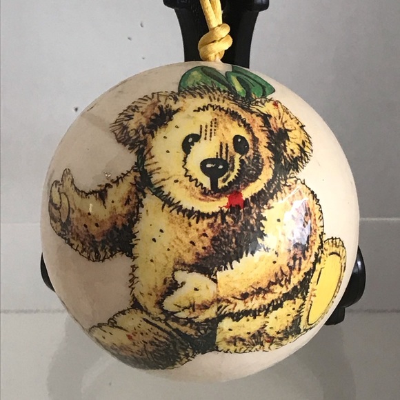 Paper Mache 1979 Memory Balls Christmas Jumbo Ornament By Decorna Inc. - Vintage - Picture 1 of 9